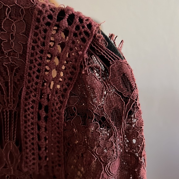 Love X Design Burgundy lace Sz M - Picture 6 of 6